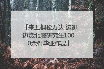 来五棵松万达 边逛边赏北服研究生1000余件毕业作品