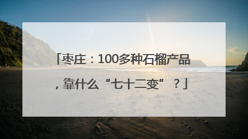 枣庄：100多种石榴产品，靠什么“七十二变”？