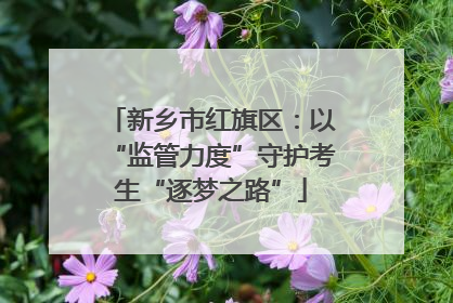 新乡市红旗区：以“监管力度”守护考生“逐梦之路”