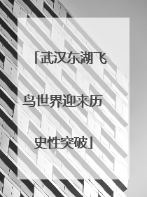 武汉东湖飞鸟世界迎来历史性突破