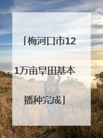 梅河口市121万亩旱田基本播种完成
