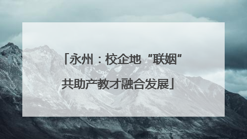 永州：校企地“联姻” 共助产教才融合发展