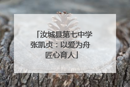 汝城县第七中学张凯贞：以爱为舟 匠心育人