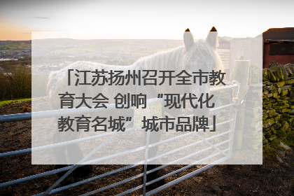 江苏扬州召开全市教育大会 创响“现代化教育名城”城市品牌