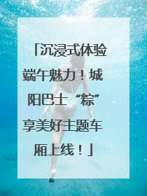 沉浸式体验端午魅力！城阳巴士“粽”享美好主题车厢上线！