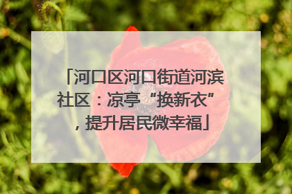 河口区河口街道河滨社区：凉亭“换新衣”，提升居民微幸福