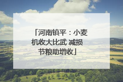 河南镇平：小麦机收大比武 减损节粮助增收