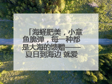 海蛏肥美，小章鱼脆弹，每一种都是大海的馈赠——夏日到海边 就爱那口鲜