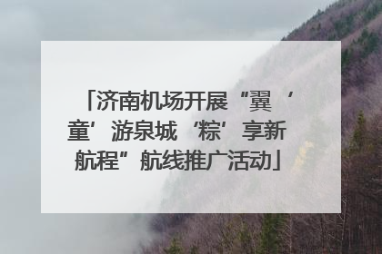 济南机场开展“翼‘童’游泉城‘粽’享新航程”航线推广活动