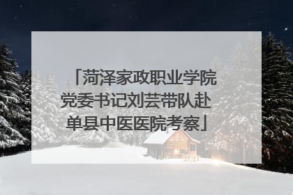 菏泽家政职业学院党委书记刘芸带队赴单县中医医院考察
