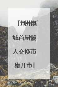 荆州新城首届懒人交换市集开市