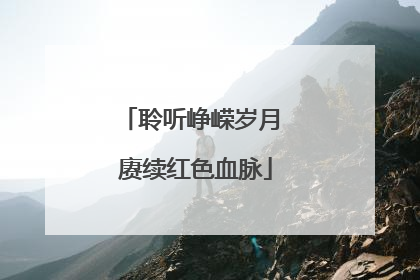 聆听峥嵘岁月 赓续红色血脉
