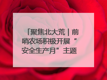 聚焦北大荒｜前哨农场积极开展“安全生产月”主题宣传活动