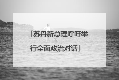 苏丹新总理呼吁举行全面政治对话