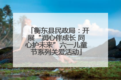 衡东县民政局：开展“润心伴成长 同心护未来”六一儿童节系列关爱活动