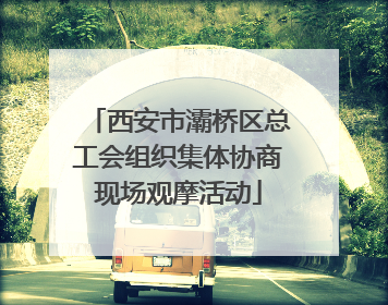 西安市灞桥区总工会组织集体协商现场观摩活动