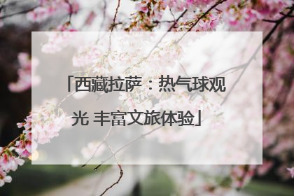 西藏拉萨：热气球观光 丰富文旅体验
