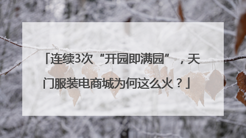 连续3次“开园即满园”，天门服装电商城为何这么火？