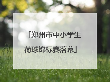 郑州市中小学生荷球锦标赛落幕