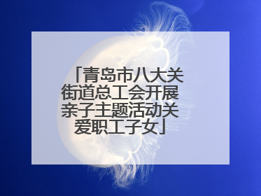 青岛市八大关街道总工会开展亲子主题活动关爱职工子女