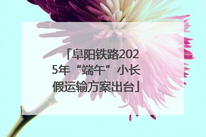 阜阳铁路2025年“端午”小长假运输方案出台