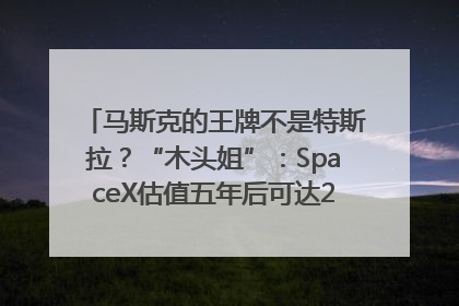马斯克的王牌不是特斯拉？“木头姐”：SpaceX估值五年后可达2.5万亿美元！