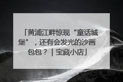 黄浦江畔惊现“童话城堡”，还有会发光的沙画包包？｜宝藏小店