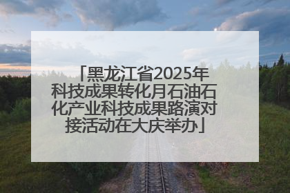 黑龙江省2025年科技成果转化月石油石化产业科技成果路演对接活动在大庆举办