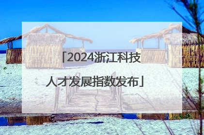 2024浙江科技人才发展指数发布