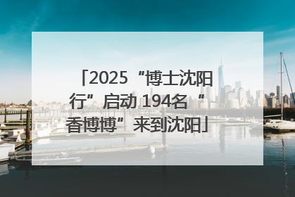 2025“博士沈阳行”启动 194名“香博博”来到沈阳