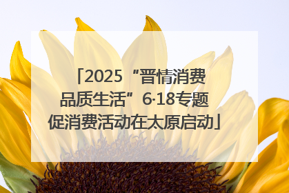 2025“晋情消费 品质生活”6·18专题促消费活动在太原启动