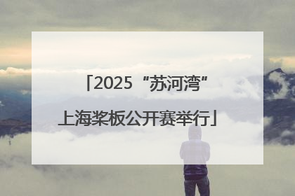 2025“苏河湾”上海桨板公开赛举行
