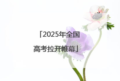 2025年全国高考拉开帷幕