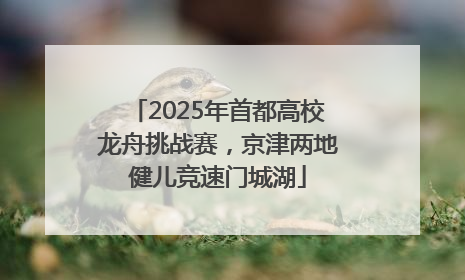 2025年首都高校龙舟挑战赛，京津两地健儿竞速门城湖