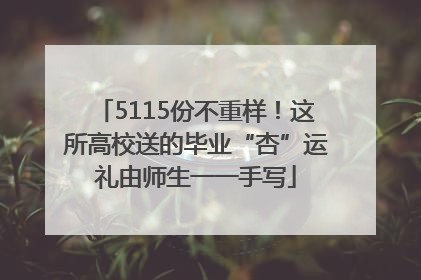 5115份不重样！这所高校送的毕业“杏”运礼由师生一一手写